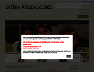 ortegamedicalclinic.com screenshot