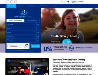 orthodonticgallery.co.uk screenshot
