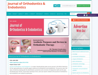 orthodontics-endodontics.imedpub.com screenshot