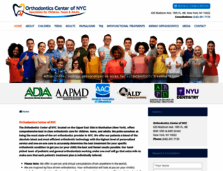 orthodonticscenternyc.com screenshot