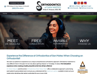 orthodonticsofsanmateo.com screenshot