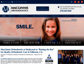 orthodontistfullerton.com screenshot