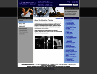 orthopaedicandsportsclinic.com screenshot