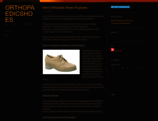 orthopaedicshoes.wordpress.com screenshot