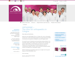 orthoparc.com screenshot