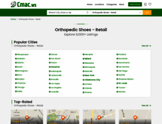 orthopedic-shoe-retailers.cmac.ws screenshot