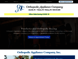orthopedicapplianceco.com screenshot
