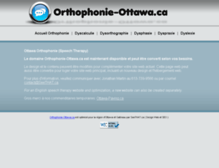 orthophonie-ottawa.ca screenshot