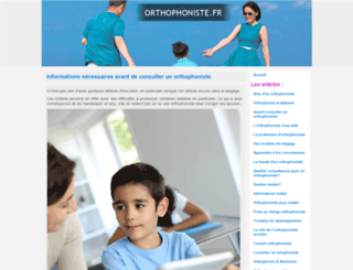 orthophoniste.fr screenshot