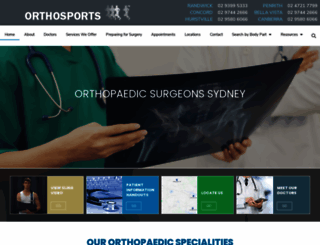 orthosports.com.au screenshot