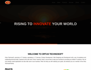 ortustechnosoft.com screenshot