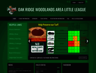 orwallbaseball.com screenshot