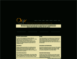 oryxevents.com screenshot