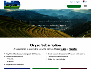 oryza.com screenshot