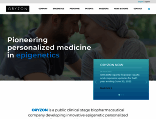 oryzon.com screenshot