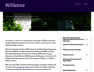 osap.williams.edu screenshot
