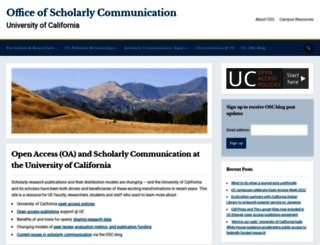 osc.universityofcalifornia.edu screenshot