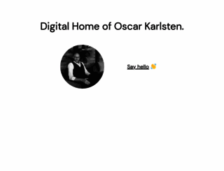 oscarkarlsten.com screenshot