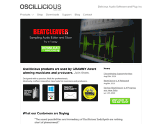 oscillicious.com screenshot