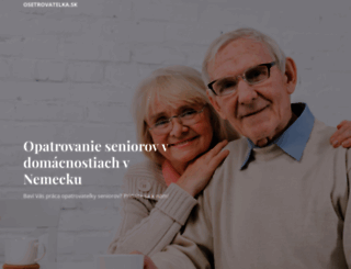 osetrovatelka.sk screenshot