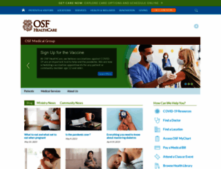 osfmedicalgroup.org screenshot
