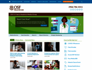 osfstfrancis.org screenshot