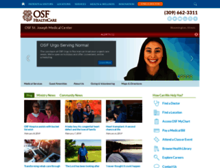 osfstjoseph.org screenshot