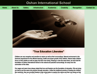 oshaninternationalschool.com screenshot