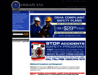 oshaplans.com screenshot