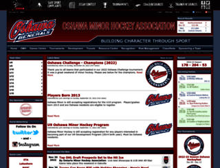 oshawahockey.com screenshot