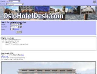 oslohoteldesk.com screenshot