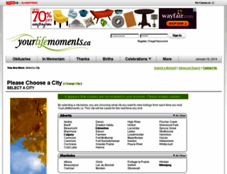 ospreyobituaries.com screenshot
