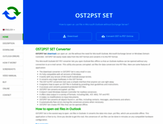 ost2pstset.com screenshot