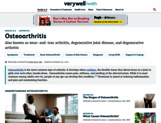 osteoarthritis.about.com screenshot