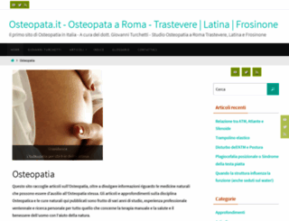 osteopata.it screenshot