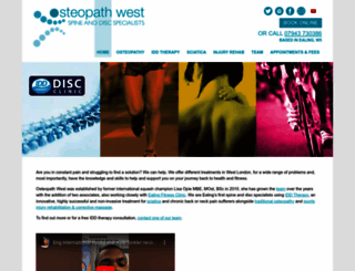 osteopath-west.co.uk screenshot