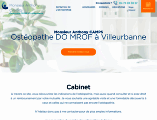 osteopathe-camps-lyon.com screenshot