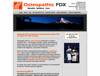 osteopathicpdx.com screenshot