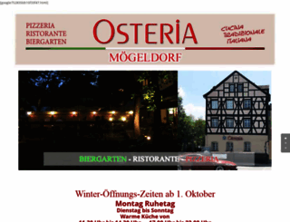 osteria-moegeldorf.de screenshot