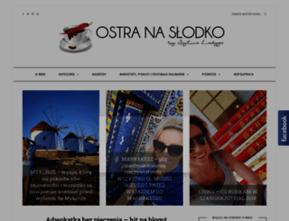 ostra-na-slodko.pl screenshot