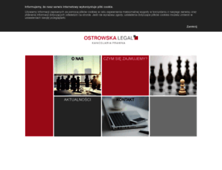 ostrowska-legal.com screenshot