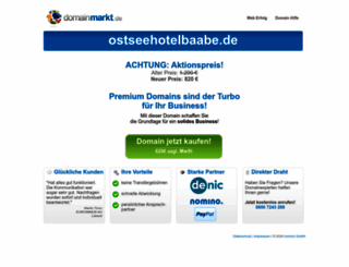 ostseehotelbaabe.de screenshot