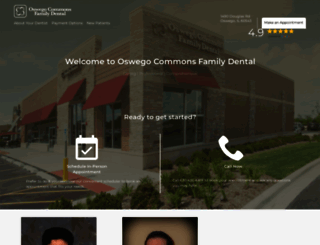 oswegocommonsfamilydental.com screenshot