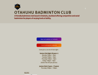 otahuhubadmintonclub.wordpress.com screenshot