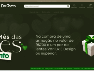 oticadeconto.com.br screenshot