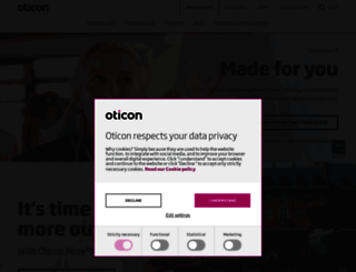 oticon.co.uk screenshot