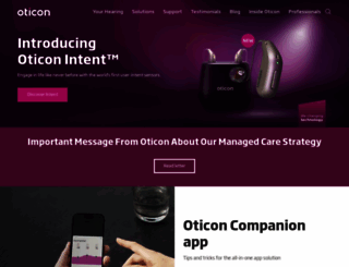 oticon.com screenshot