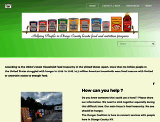 otsegohunger.com screenshot