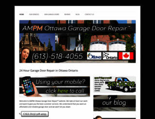 ottawa-ampmgaragedoors.ca screenshot