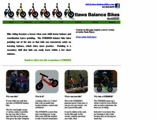 ottawabalancebikes.com screenshot